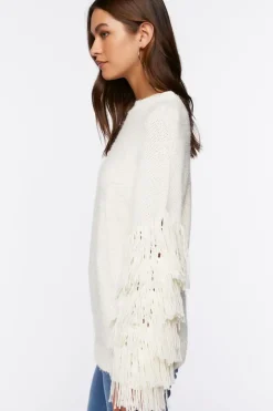 Chunky Fringe-Trim Sweater