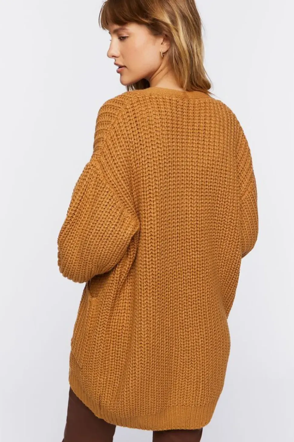 Chunky Knit Cardigan Sweater