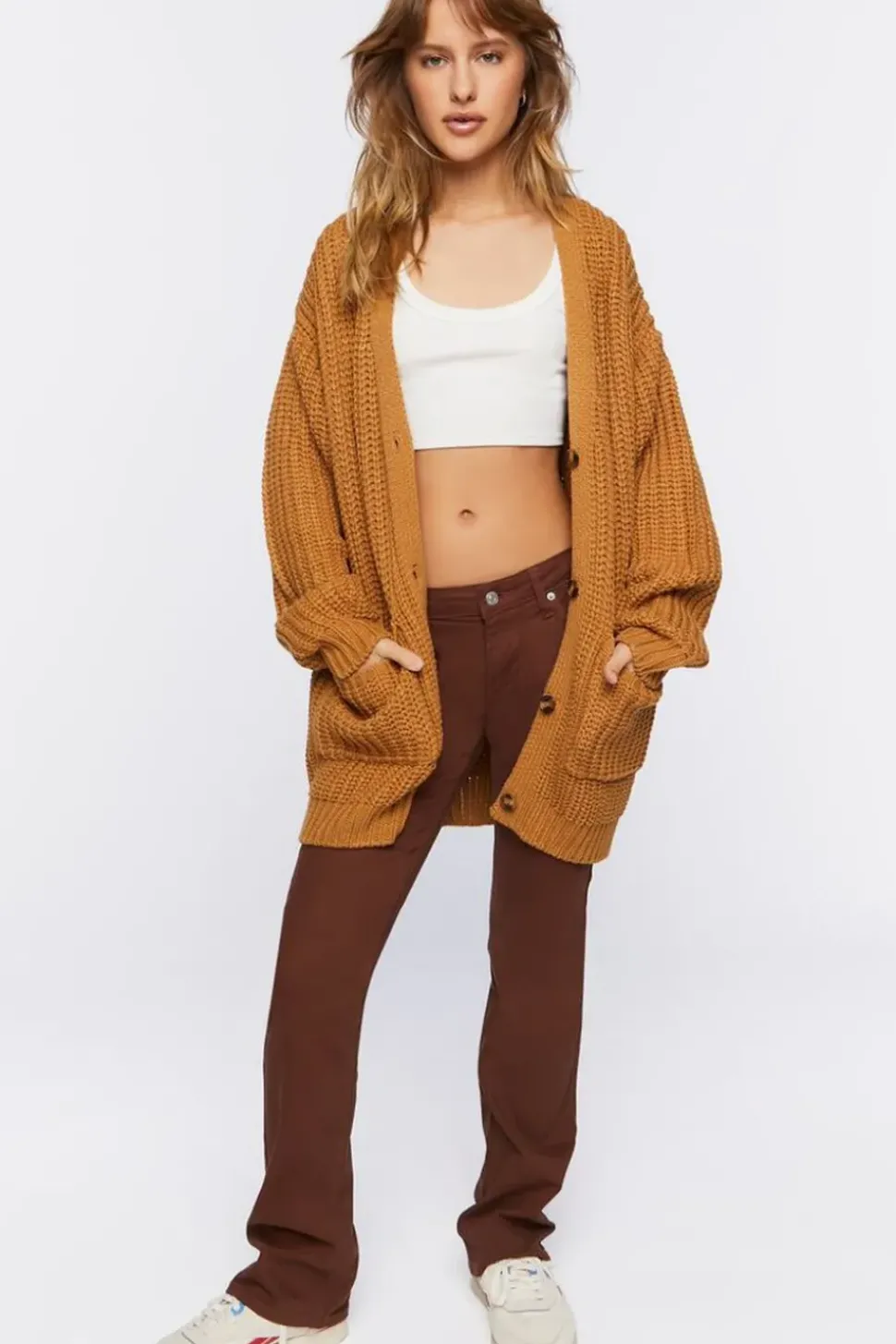 Chunky Knit Cardigan Sweater