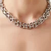 Chunky Rolo Chain Layered Necklace