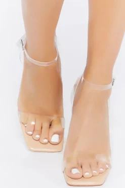 Clear Vinyl Flare Heels