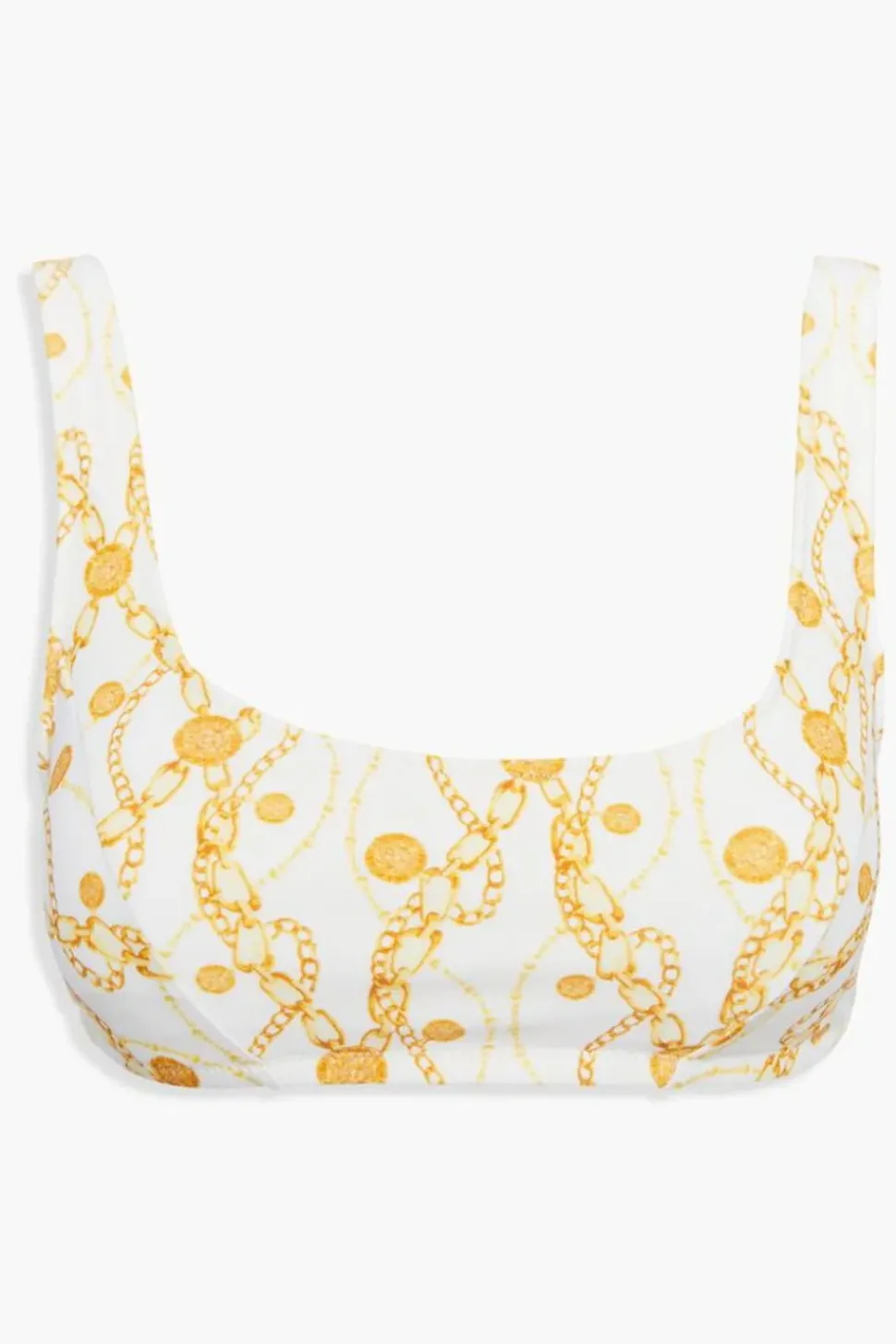Coin & Chain Print Bikini Top