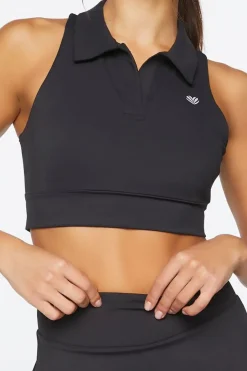 Collared Longline Sports Bra