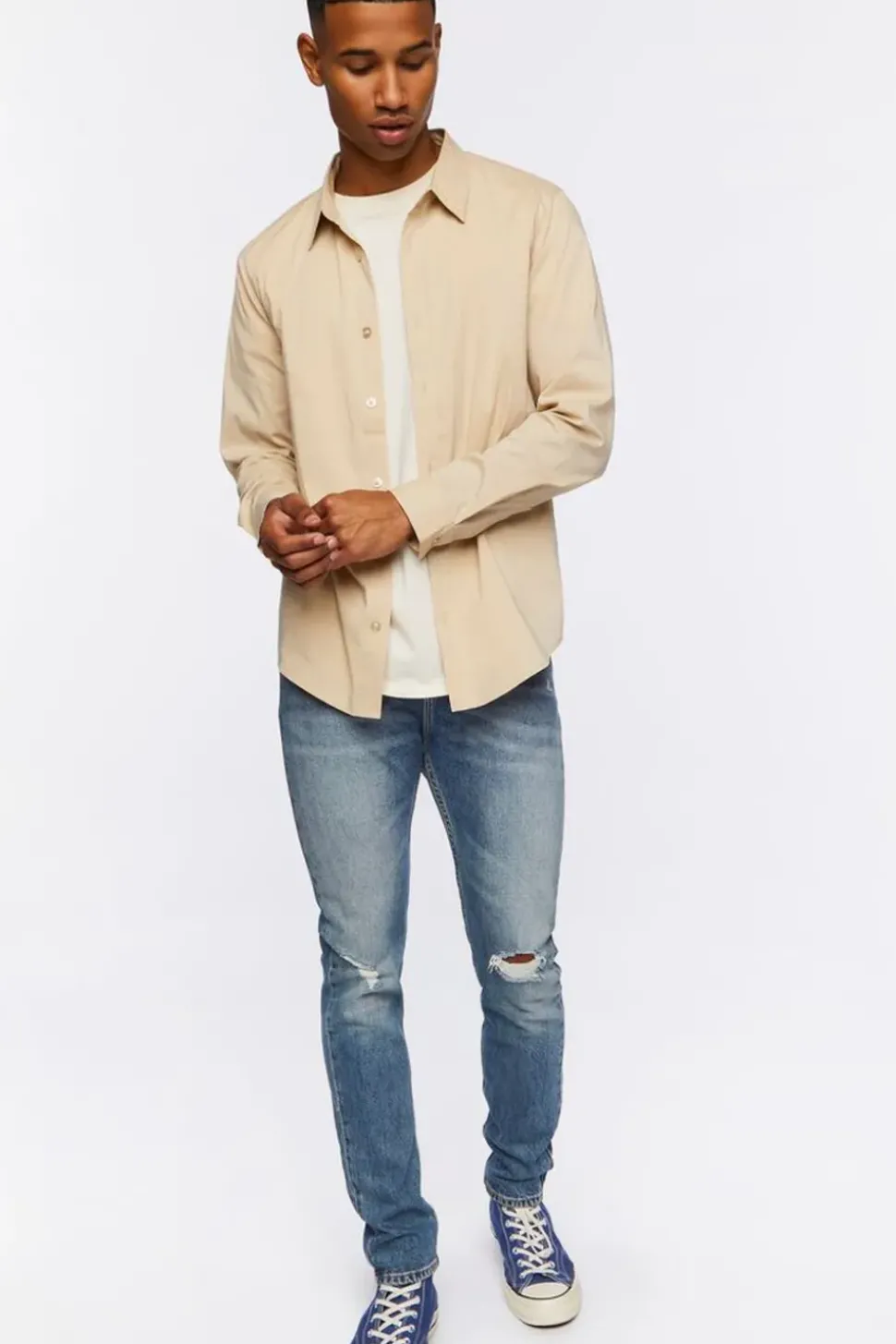 Collared Long-Sleeve Shirt