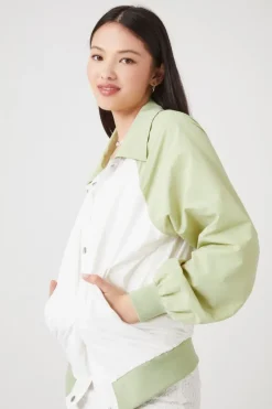 Colorblock Bomber Jacket