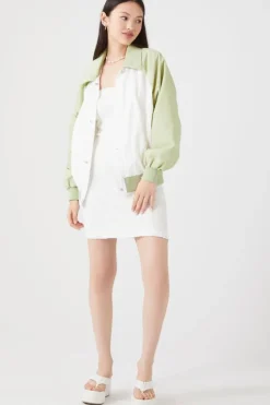 Colorblock Bomber Jacket