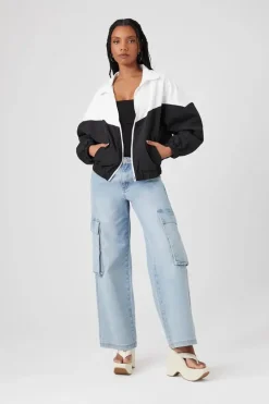 Colorblock Bomber Jacket