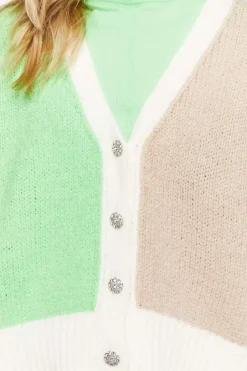 Colorblock Cardigan Sweater