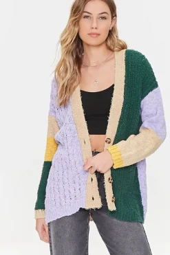 Colorblock Cardigan Sweater