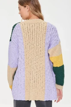 Colorblock Cardigan Sweater