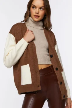 Colorblock Cardigan Sweater