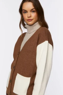 Colorblock Cardigan Sweater