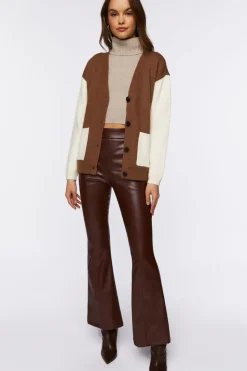 Colorblock Cardigan Sweater