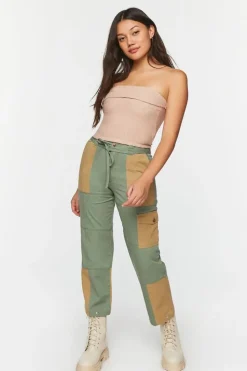 Colorblock Cargo Pants