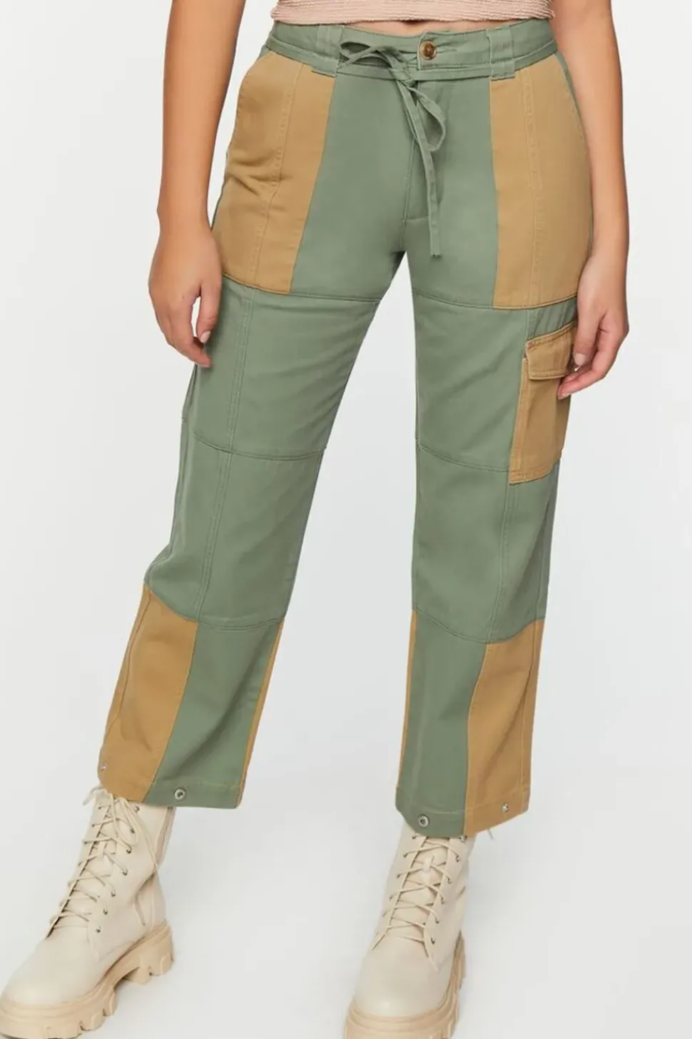 Colorblock Cargo Pants