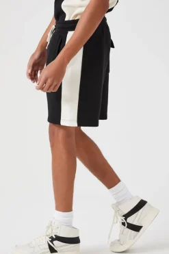 Colorblock Drawstring Shorts