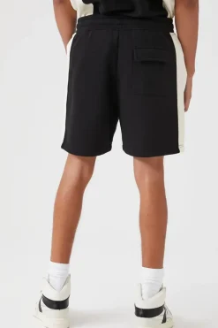 Colorblock Drawstring Shorts
