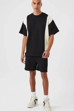Colorblock Drawstring Shorts