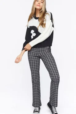Colorblock Floral Sweater