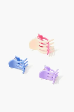 Colorblock Hair Claw Clip Set
