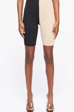 Colorblock High-Rise Biker Shorts
