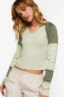 Colorblock Long-Sleeve Tee