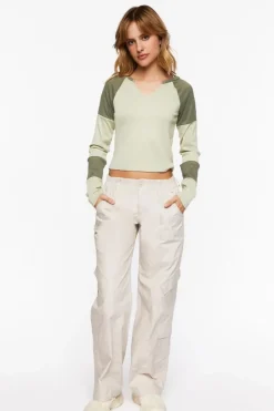 Colorblock Long-Sleeve Tee