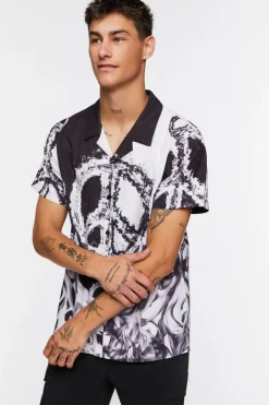 Colorblock Peace Sign Shirt