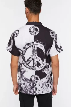 Colorblock Peace Sign Shirt