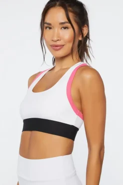 Colorblock Racerback Sports Bra