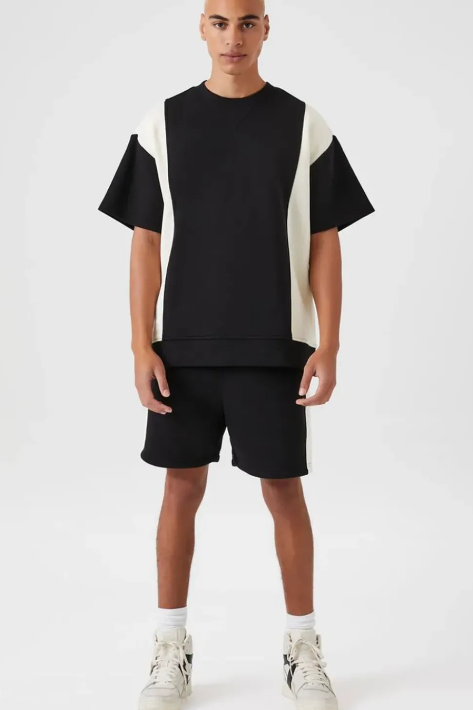 Colorblock Short-Sleeve Pullover
