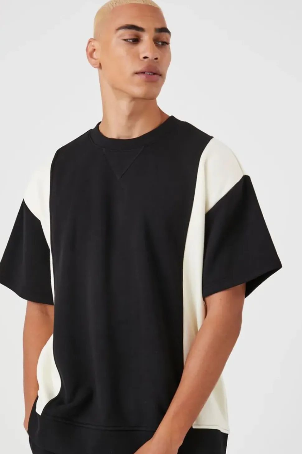 Colorblock Short-Sleeve Pullover