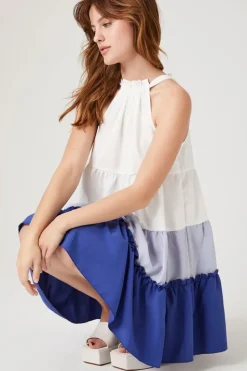 Colorblock Swing Mini Dress