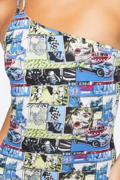 Comic Book Graphic Mini Dress