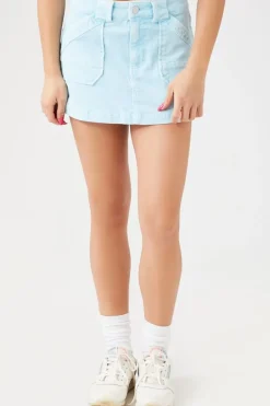 Corduroy A-Line Mini Skirt