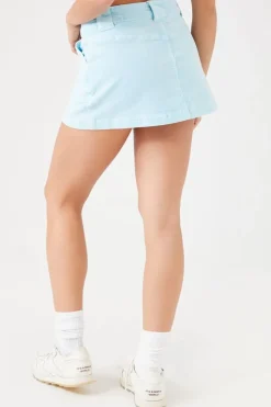 Corduroy A-Line Mini Skirt