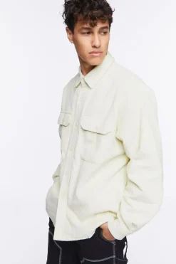 Corduroy Button-Up Jacket