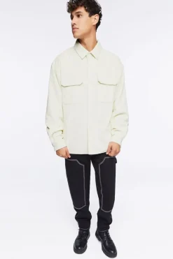 Corduroy Button-Up Jacket