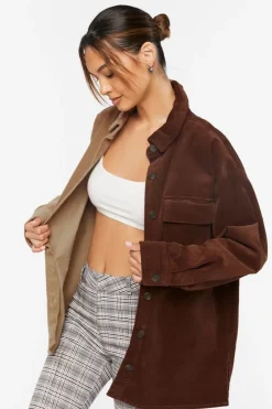 Corduroy Colorblock Shacket