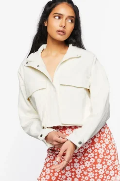 Corduroy Cropped Jacket