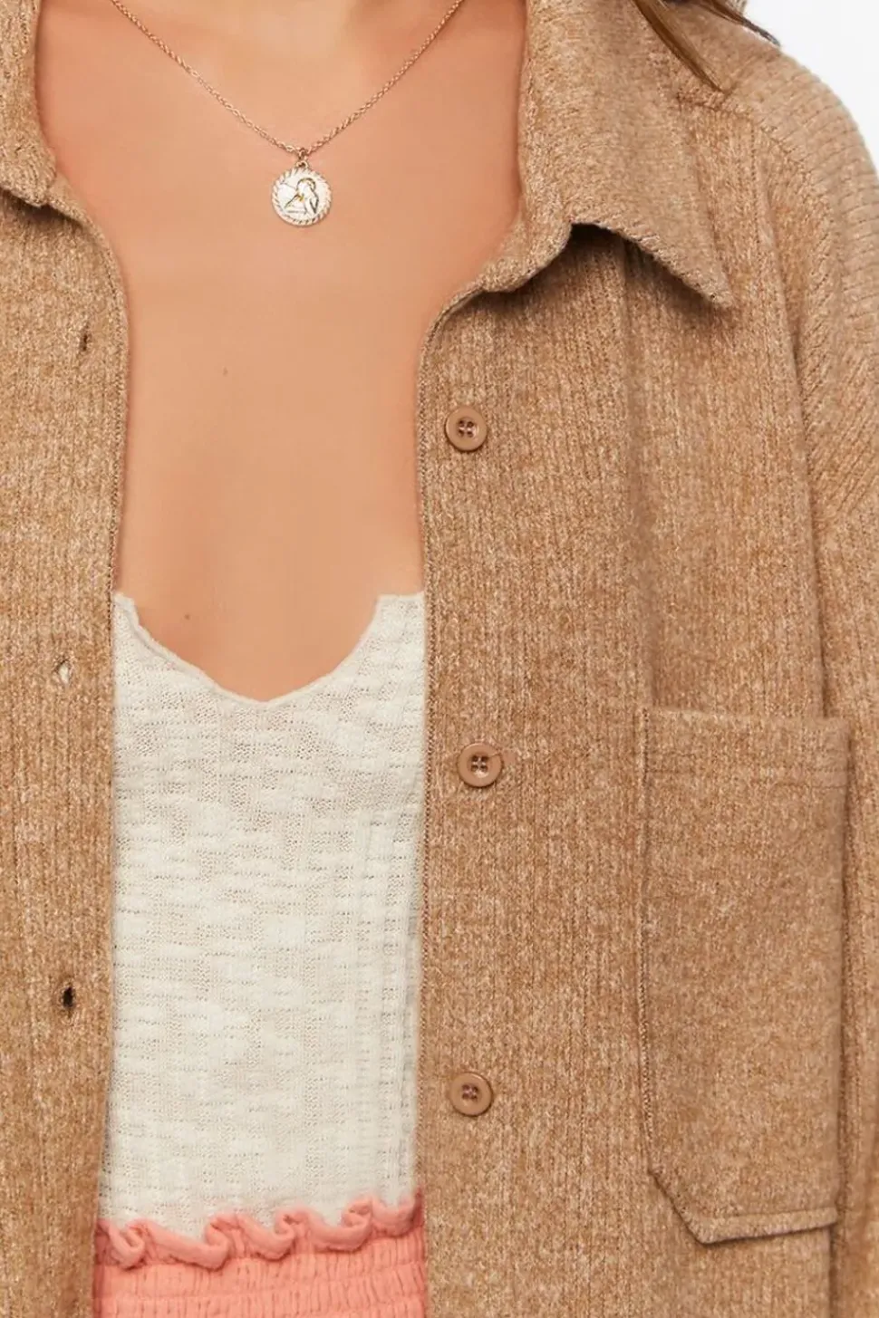 Corduroy Dolphin-Hem Shacket
