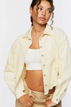 Corduroy High-Low Shacket