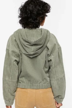 Corduroy Hooded Jacket