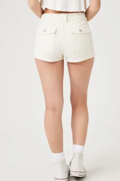 Corduroy Low-Rise Shorts