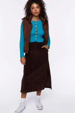 Corduroy Maxi Skirt