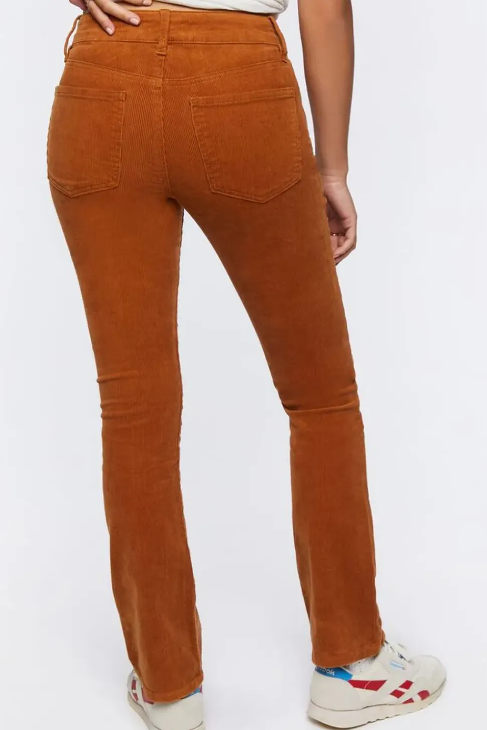 Corduroy Mid-Rise Bootcut Pants