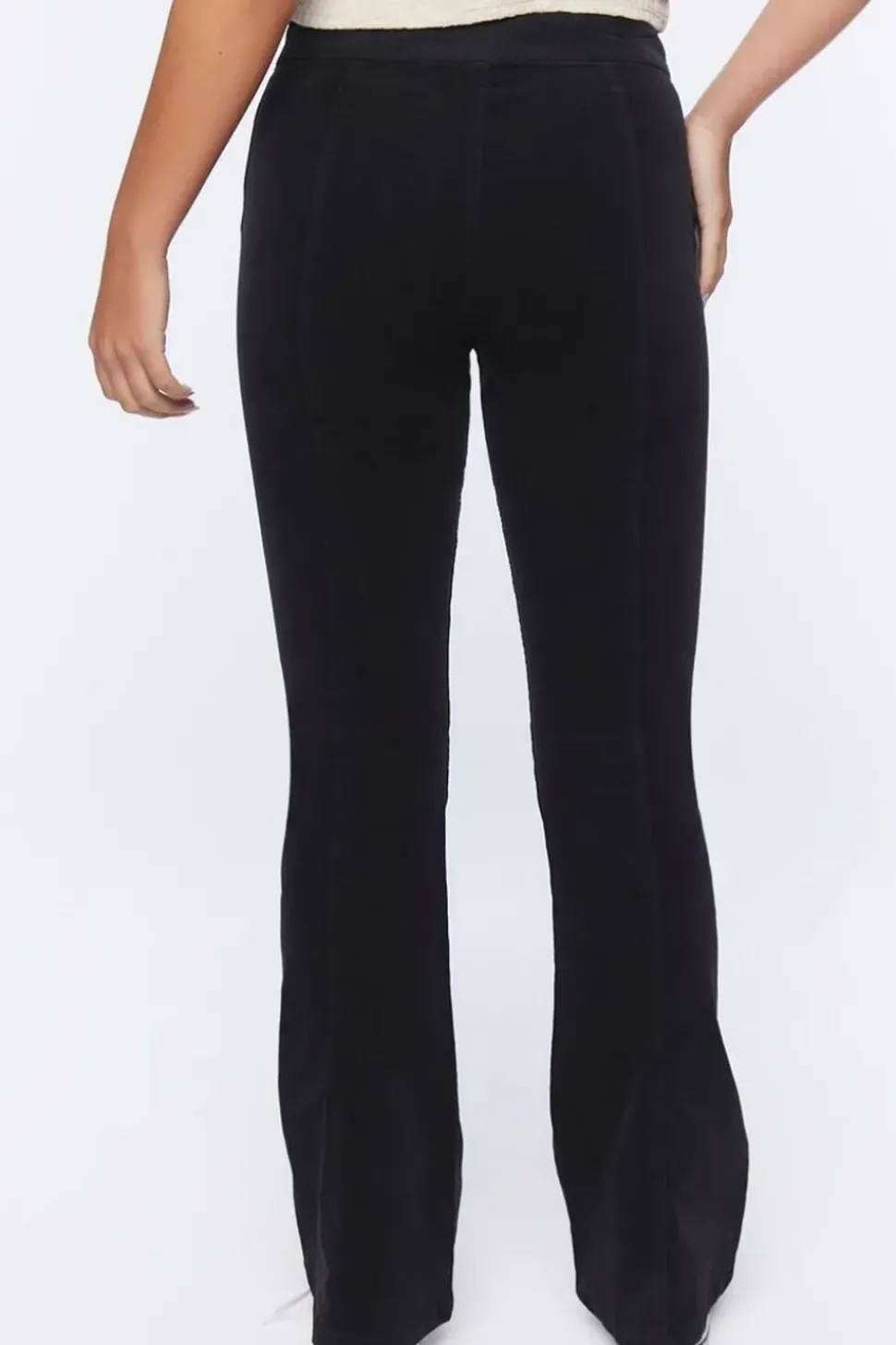 Corduroy Mid-Rise Flare Pants