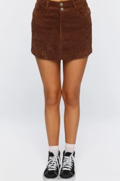 Corduroy Mini Skirt