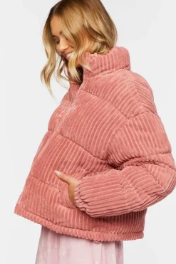Corduroy Puffer Jacket