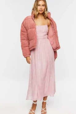 Corduroy Puffer Jacket